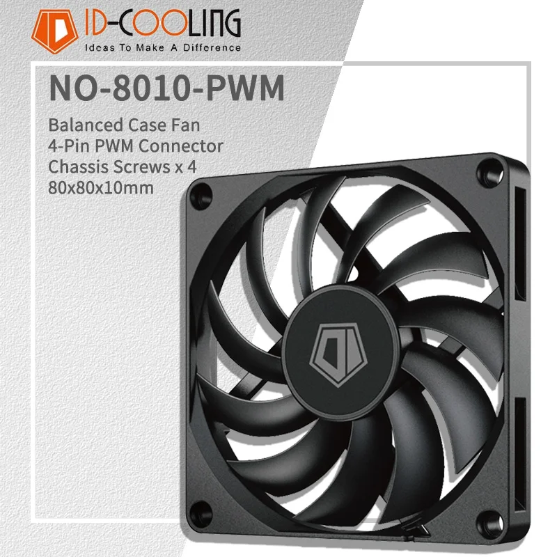 ID-COOLING NO-8010-PWM 80MM Wentylator PC 800-3000RPM Inteligentny wentylator chłodzący z regulacją… ID-COOLING NO-8010-PWM 80MM Wentylator PC 800-3000RPM Inteligentny wentylator chłodzący z regulacją…