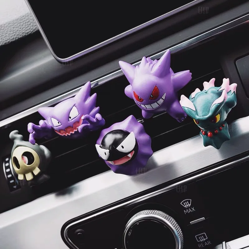 Idealne opakowanie Ghost Pokemon Figurka Wnętrze samochodu Dekoracja wylotu powietrza Gastly Gengar Haunter…