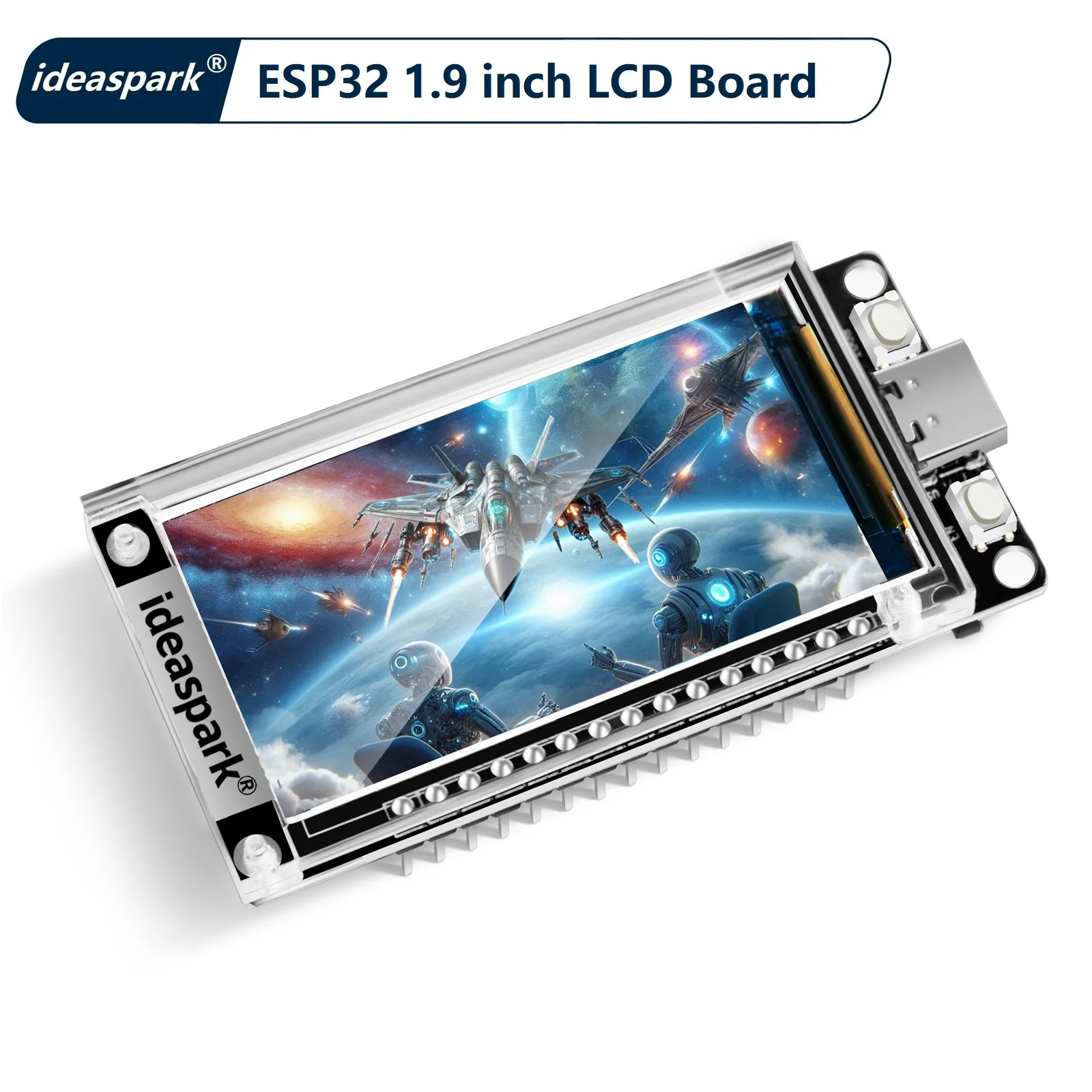 ideaspark ® Płytka rozwojowa ESP32 16MB 1,9 cala ST7789 170×320 wyświetlacz TFT LCD, moduł WiFi + BL, CH340… ideaspark ® Płytka rozwojowa ESP32 16MB 1,9 cala ST7789 170×320 wyświetlacz TFT LCD, moduł WiFi + BL, CH340…