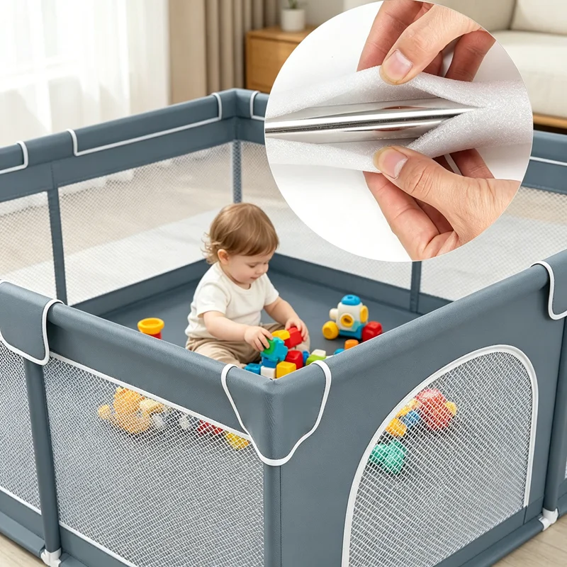 IMBABY 150*180cm Mata do zabawy dla niemowląt, ciemnoszara, piankowa ochrona, duży kojec dla dzieci z bramką… IMBABY 150*180cm Mata do zabawy dla niemowląt, ciemnoszara, piankowa ochrona, duży kojec dla dzieci z bramką…