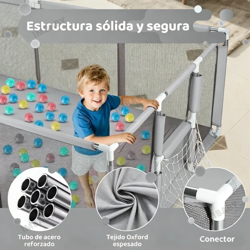 IMBABY Basen dla dzieci 3-6 lat, kojec, ochrona dla dziecka, drzwi zabezpieczające, bariera bezpieczeństwa dla… IMBABY Basen dla dzieci 3-6 lat, kojec, ochrona dla dziecka, drzwi zabezpieczające, bariera bezpieczeństwa dla…