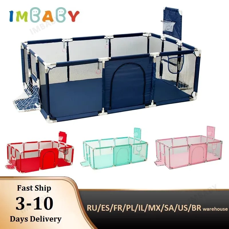 Imbaby Cercadinho Para Bebês, Tamanho Grande, Barreira De Segurança Infantil, Bolas Secas, Piscina, Meia Para… Imbaby Cercadinho Para Bebês, Tamanho Grande, Barreira De Segurança Infantil, Bolas Secas, Piscina, Meia Para…