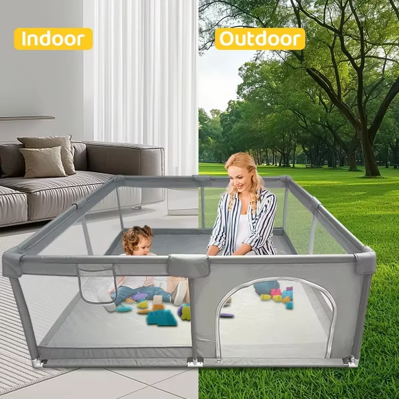 IMBABY kojec dla dziecka szary ogrodzenie dla dziecka duży plac zabaw dla dzieci zajęcia bezpieczeństwa dla… IMBABY kojec dla dziecka szary ogrodzenie dla dziecka duży plac zabaw dla dzieci zajęcia bezpieczeństwa dla…