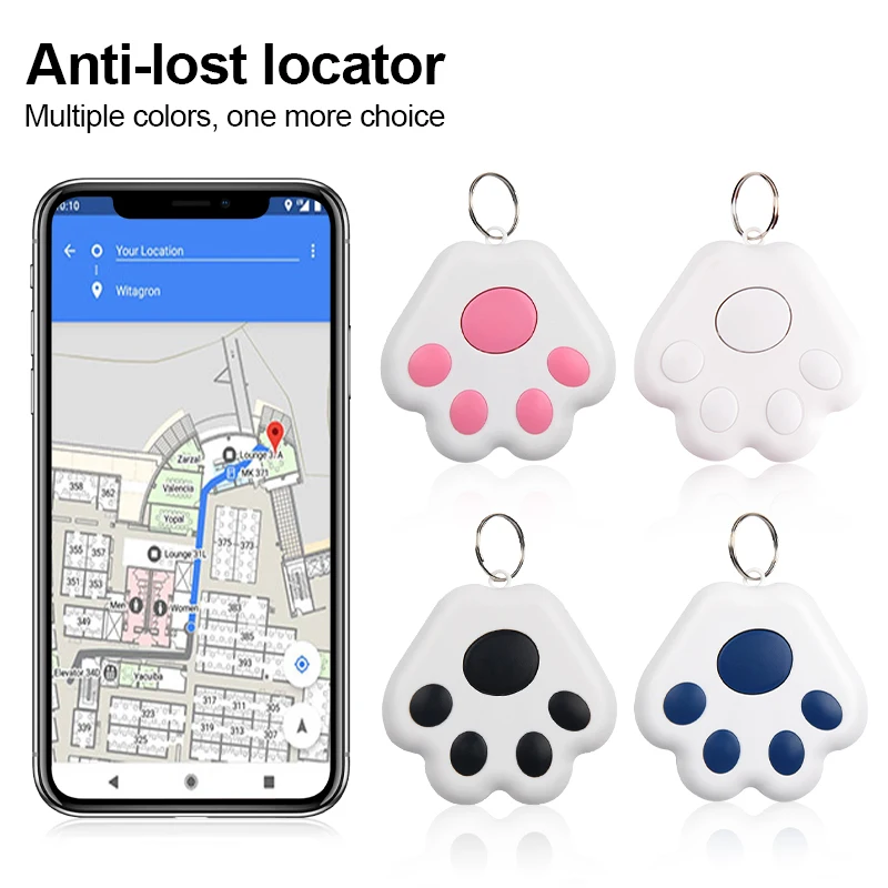 Inteligentny mini lokalizator GPS Klucz do torby dla dzieci Lokalizator psa i kota Lokalizator zwierząt…