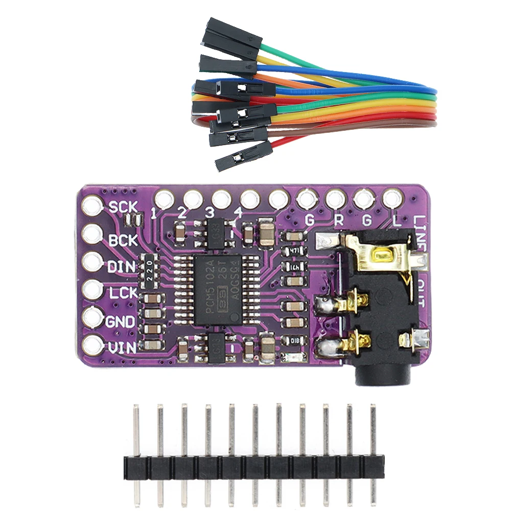 Interfejs PCM5102A Dekoder DAC I2S GY-PCM5102 Moduł odtwarzacza I2S dla Raspberry Pi Płyta formatu PHAT…