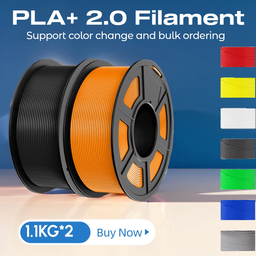 JAYO 2.0 PLA Plus 3D Filament 1.75MM Upgrade PLA + 3D Printer Filament 2 rolki schludnie nawijony Filament do… JAYO 2.0 PLA Plus 3D Filament 1.75MM Upgrade PLA + 3D Printer Filament 2 rolki schludnie nawijony Filament do…