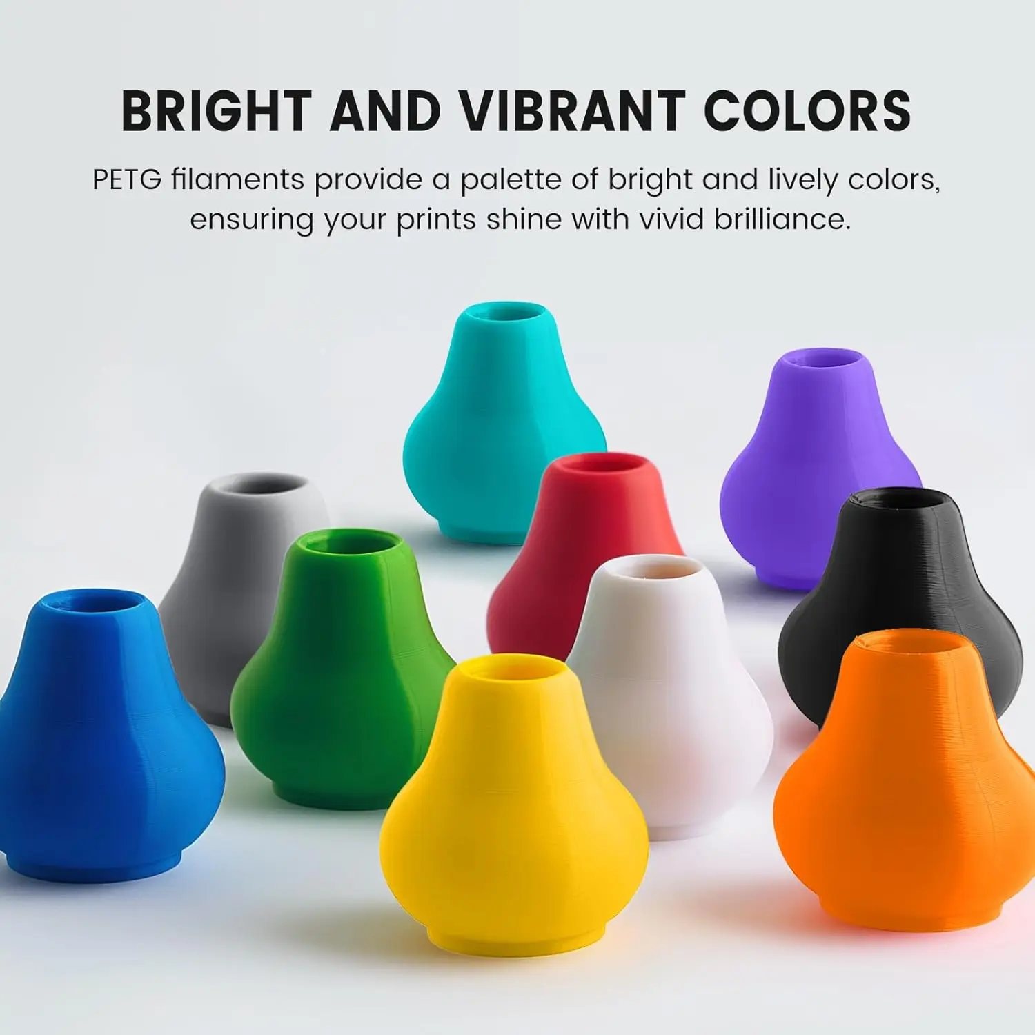 JAYO 4 Rolki Filamentu PETG 3D PLA/PETG/Wysokiej Prędkości Matowego PETG do Drukarek 3D 1.75mm 5.5KG Gładko… JAYO 4 Rolki Filamentu PETG 3D PLA/PETG/Wysokiej Prędkości Matowego PETG do Drukarek 3D 1.75mm 5.5KG Gładko…