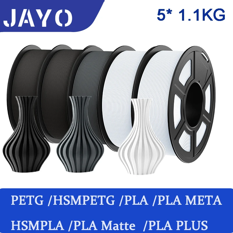 JAYO 5 Rolek PETG PLA HSMPETG PLA PLUS PLA META Szybki matowy PLA 1.75mm Materiały do 100% Bez Pęcherzyków… JAYO 5 Rolek PETG PLA HSMPETG PLA PLUS PLA META Szybki matowy PLA 1.75mm Materiały do 100% Bez Pęcherzyków…