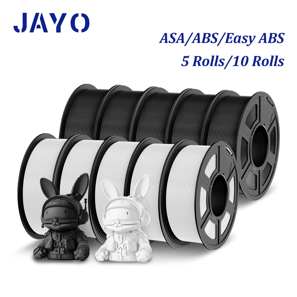 JAYO ASA / ABS Filament 1,75 mm 1 kg/rolka Niska temperatura Łatwy filament ABS do drukarki 3D Wysoka…