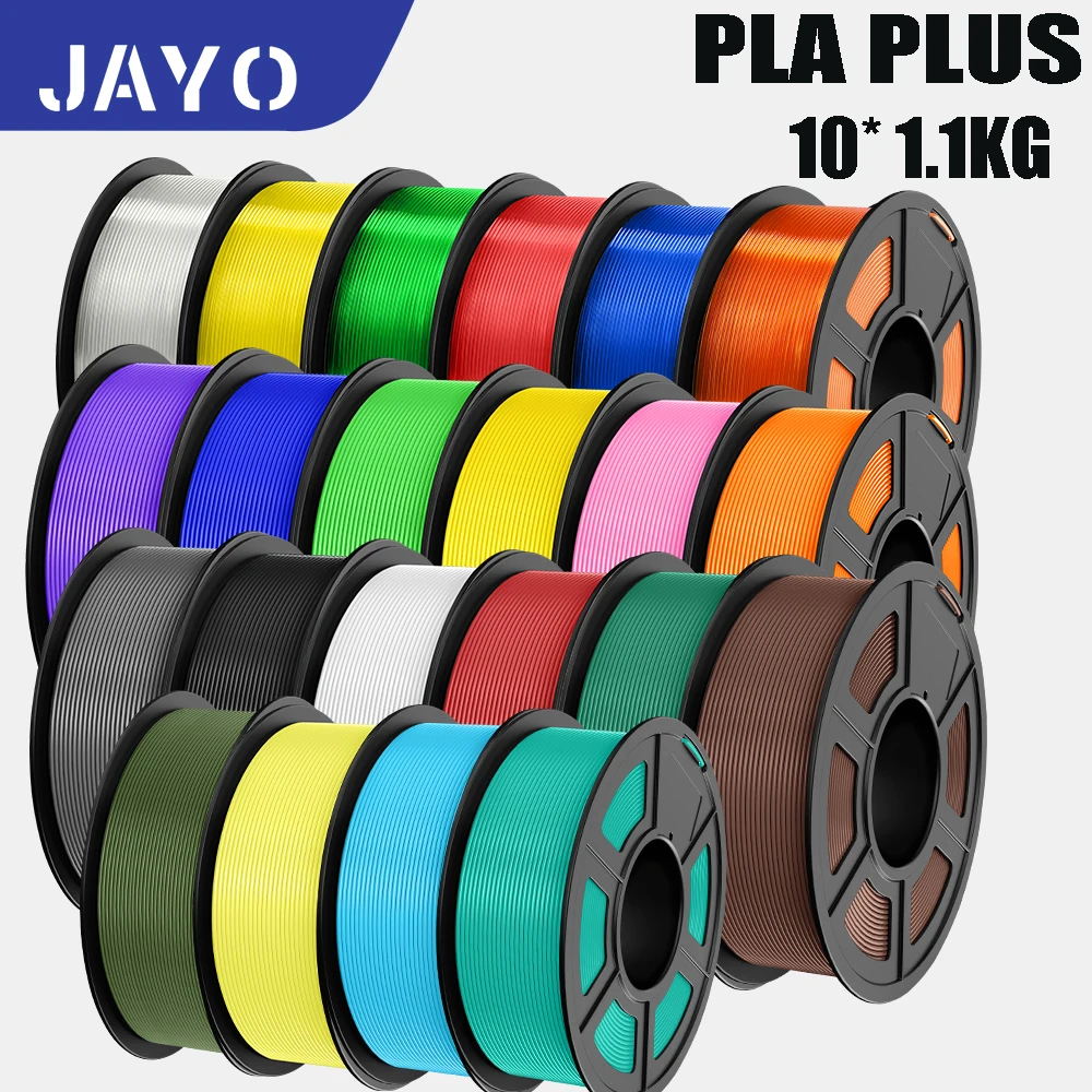 JAYO PLA PLUS 10 rolek mieszanych kolorów Filament do drukarki 3D 1.75mm Materiały do druku 3D 100% Bez…