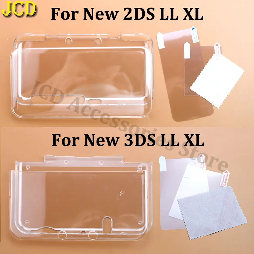 JCD dla nowego 2DS 3DS XL LL przezroczysta dzielona obudowa przezroczysta osłona ochronna folia ekranowa… JCD dla nowego 2DS 3DS XL LL przezroczysta dzielona obudowa przezroczysta osłona ochronna folia ekranowa…