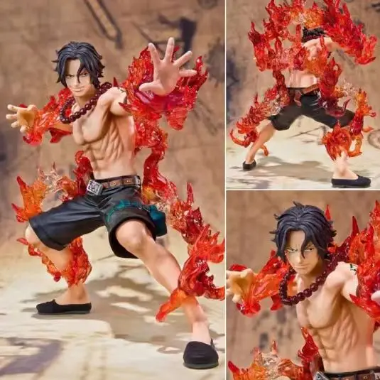 Jednoczęściowe figurki Portgas D Ace Battle Fire zabawki Japan Anime kolekcjonerskie figurki Model z pcv…