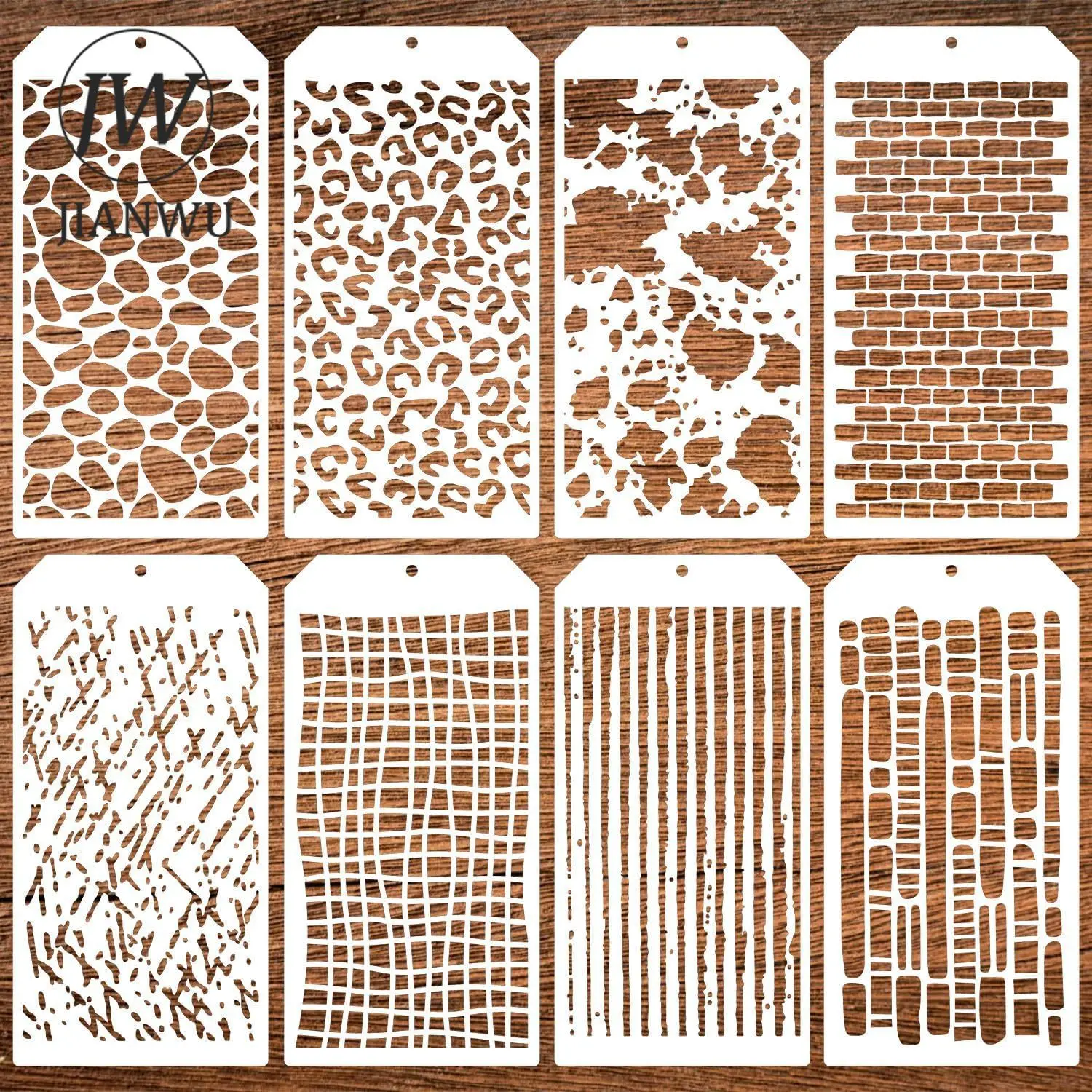 JIANWU Wielofunkcyjny Vintage Hollow Pattern Plastikowy materiał malarski Szablon Kreatywny dziennik Artykuły… JIANWU Wielofunkcyjny Vintage Hollow Pattern Plastikowy materiał malarski Szablon Kreatywny dziennik Artykuły…