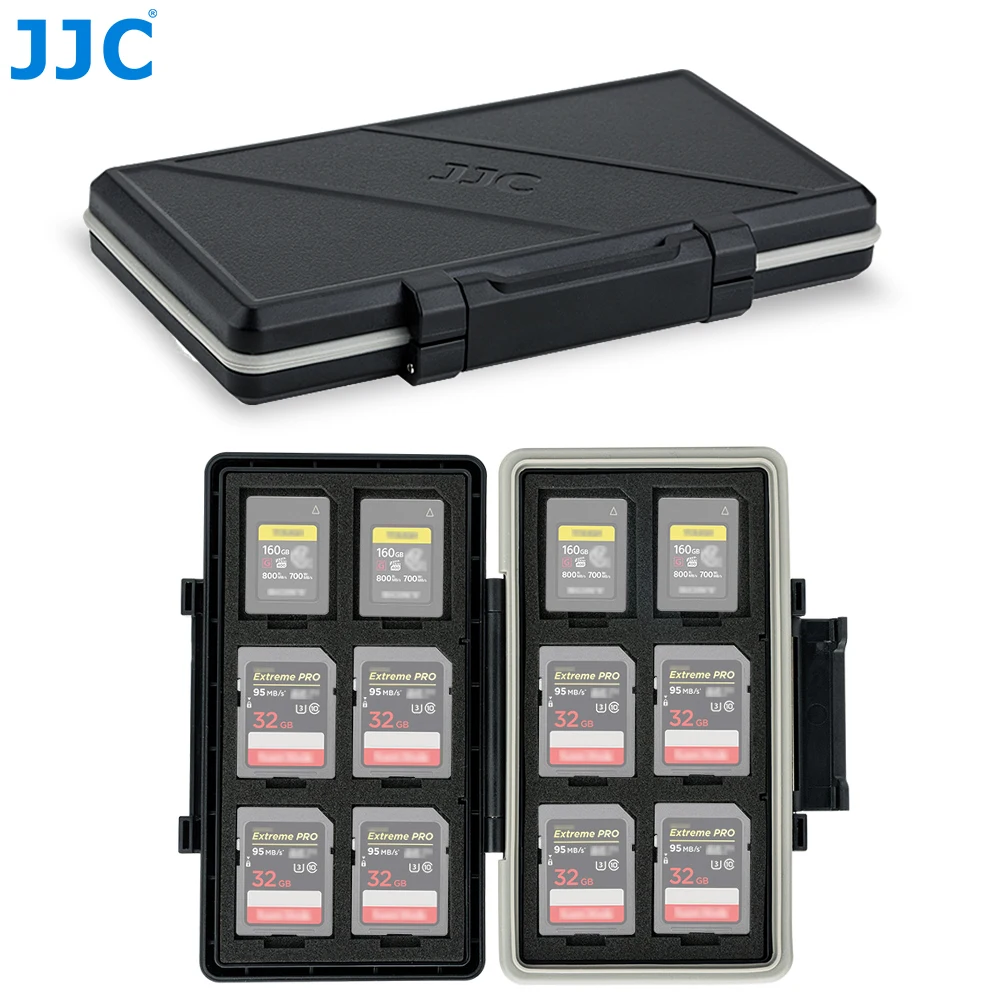 JJC CFexpress Type A Card SD Card Holder Case Storage Organizer Box dla Sony A7RV A7SIII A7IV A7R5 A1 A9M3 FX3… JJC CFexpress Type A Card SD Card Holder Case Storage Organizer Box dla Sony A7RV A7SIII A7IV A7R5 A1 A9M3 FX3…