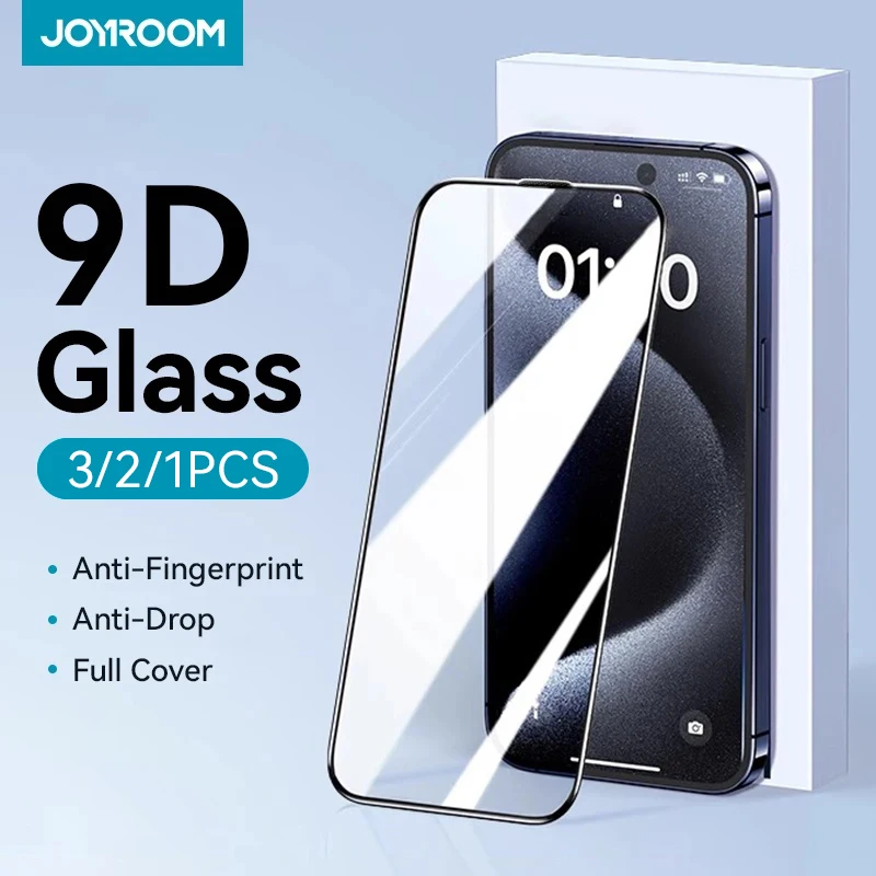 Joyroom 1/2/3 sztuk Szkło ochronne HD do iPhone’a 16 15 14 13 12 11 Pro Max Pełnoekranowa ochrona ze szkła…