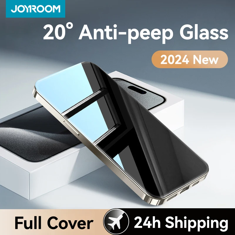 Joyroom 1/2 szt. 20 ° Szkło antyszpiegowskie do iPhone 16 15 Pro Max, szkło do iPhone 16 15 14 13 12 Pro Max…