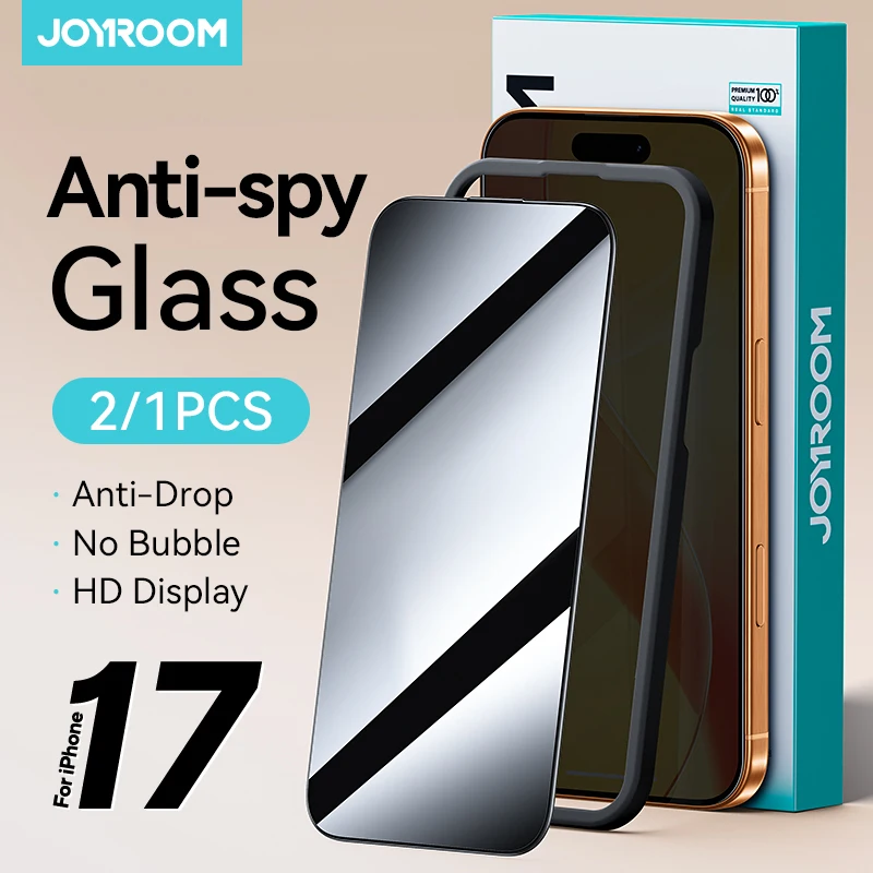 Joyroom 1/2 SZT. Szkło Ochronne Anti-Spy do iPhone 18 Pro Max, Szkło Hartowane Chroniące Prywatność Ekranu do…