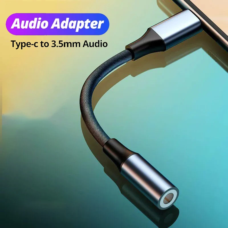 Kabel audio USB C 3.5 Jack USB C do 3 5 MM Jack Aux Adapter Akcesoria do telefonu Cabo Adaptador USB Tipo C…