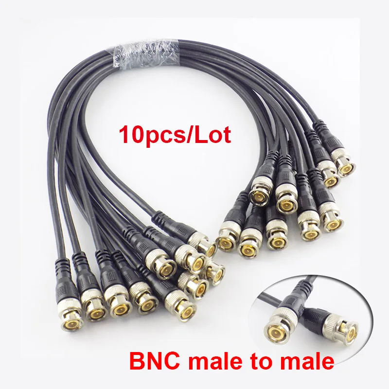 Kabel BNC męski do BNC męski 0.5M/1M/2M/3M 5m 10m, przewód adaptera BNC, przedłużacz do kamery CCTV Kabel BNC męski do BNC męski 0.5M/1M/2M/3M 5m 10m, przewód adaptera BNC, przedłużacz do kamery CCTV