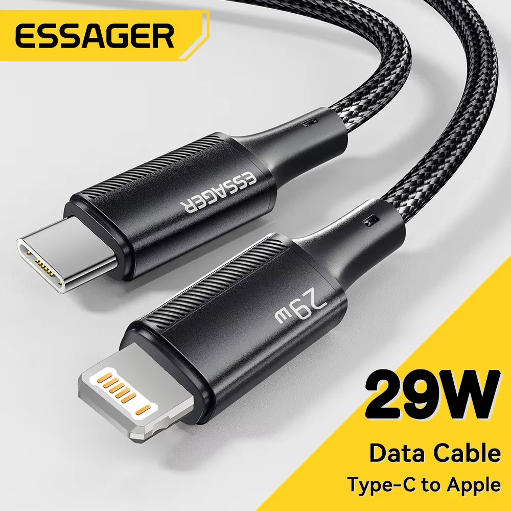Kabel Essager USB C do iPhone 14 13 12 11 pro Max Xs Plus 29W Kabel do szybkiego ładowania typu C do…