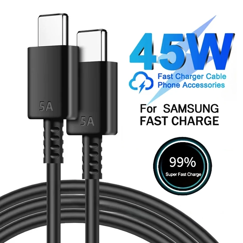 Kabel USB-C 5A 45W PD do super szybkiego ładowania dla Samsung S21 S22 FE S23 S24 Plus S25 Ultra A14 A15 A33… Kabel USB-C 5A 45W PD do super szybkiego ładowania dla Samsung S21 S22 FE S23 S24 Plus S25 Ultra A14 A15 A33…