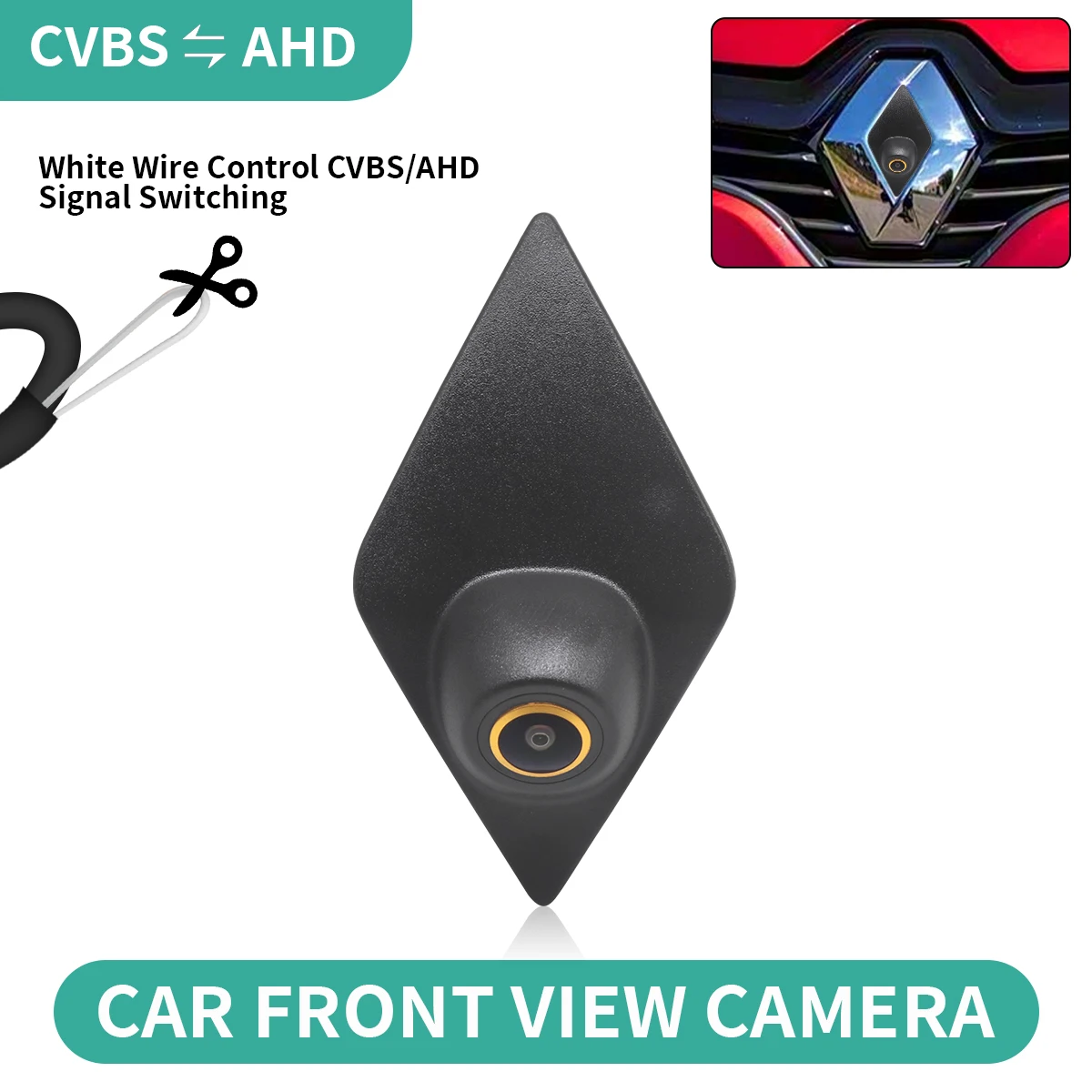 Kamera przednia CCD AHD z logo do Renault Megane 2 Clio 4 RS Master 3 Kadjar Scenic Twingo Fluence Captur… Kamera przednia CCD AHD z logo do Renault Megane 2 Clio 4 RS Master 3 Kadjar Scenic Twingo Fluence Captur…