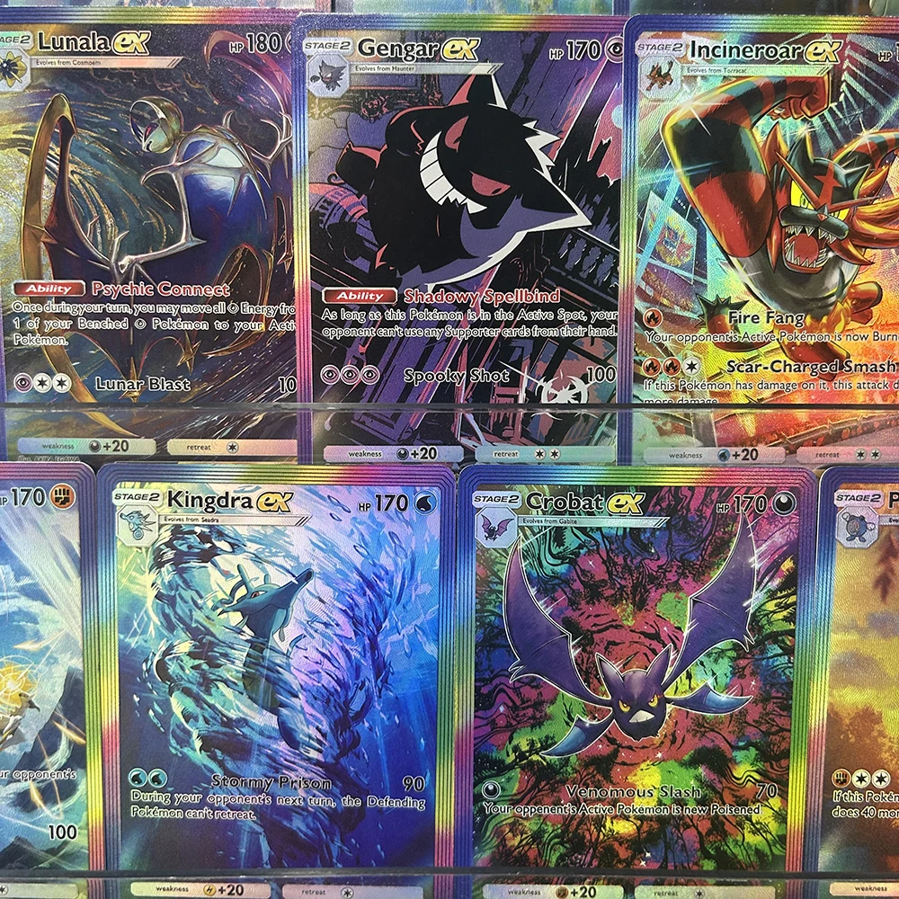 Karty kolekcjonerskie Anime PTCG TCG Seria Jumpluff Gallade Gengar Angielskie Karty Kolorowe Karty z Efektem… Karty kolekcjonerskie Anime PTCG TCG Seria Jumpluff Gallade Gengar Angielskie Karty Kolorowe Karty z Efektem…
