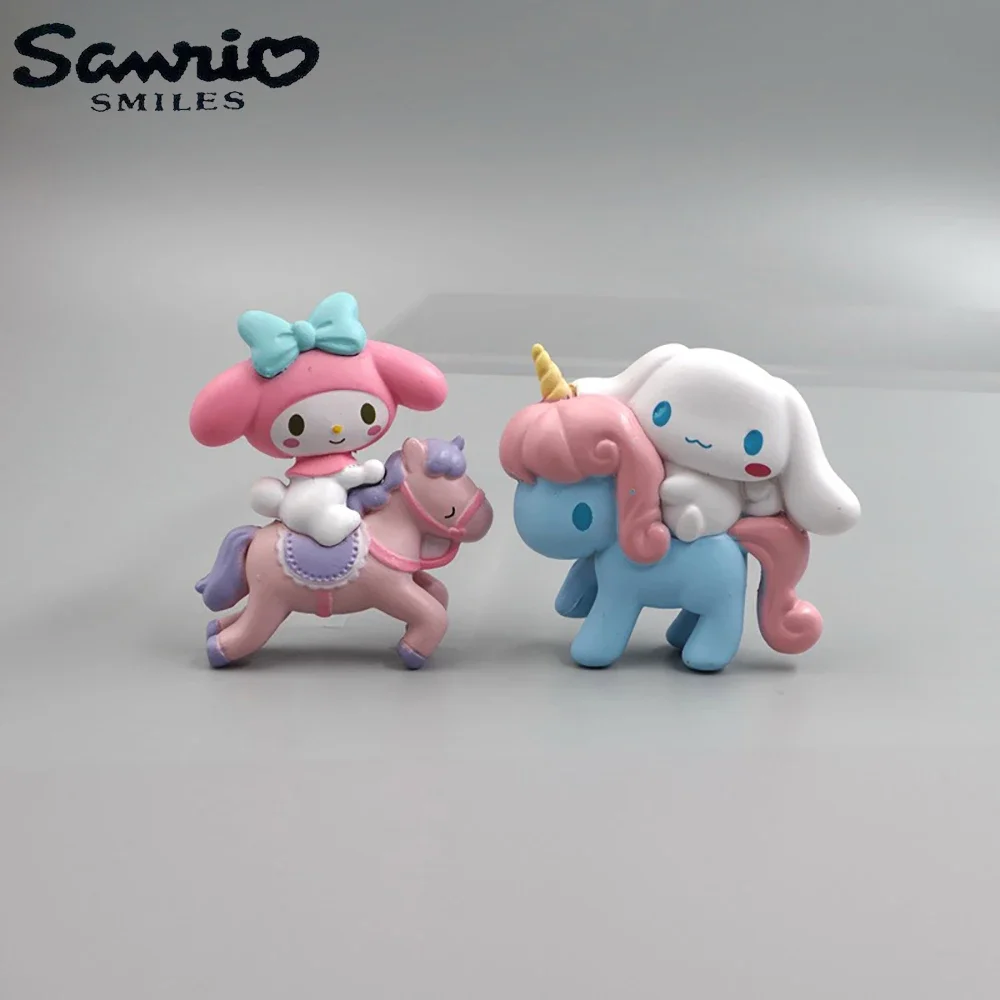 Kawaii Sanrio Anime 5Cm rysunek Melody Cinnamoroll lalka ciasto dekoracyjna dekoracja DIY etui na telefon…
