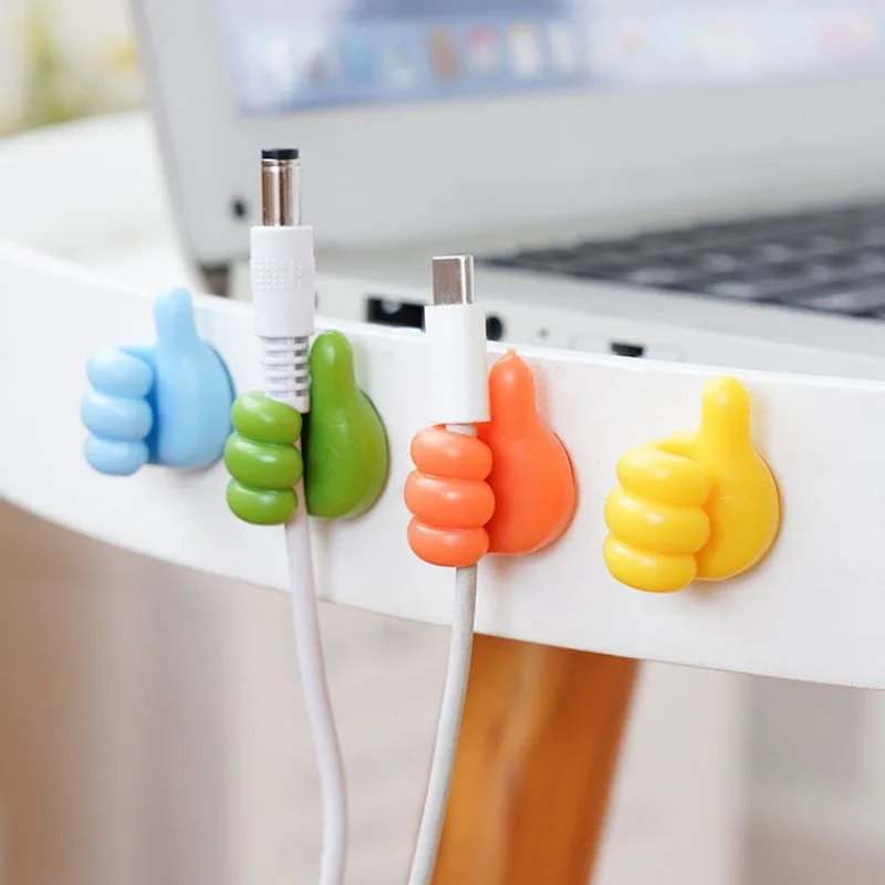 Kciuk Mini organizer do kabli Silikonowe klipsy do zarządzania kablami USB Pulpit Menedżer przewodów Uchwyt na… Kciuk Mini organizer do kabli Silikonowe klipsy do zarządzania kablami USB Pulpit Menedżer przewodów Uchwyt na…