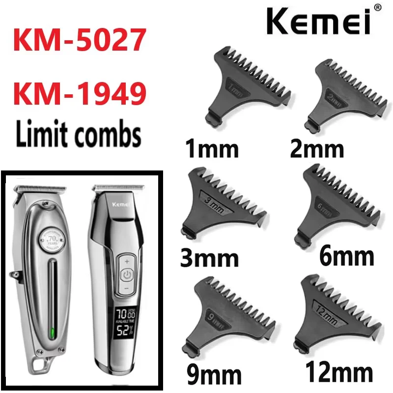 Kemei Hair Trimmer Limit Comb Uniwersalne czarne osłony Fryzjer Przewodnik po ścinanie włosów dla KM-5027…