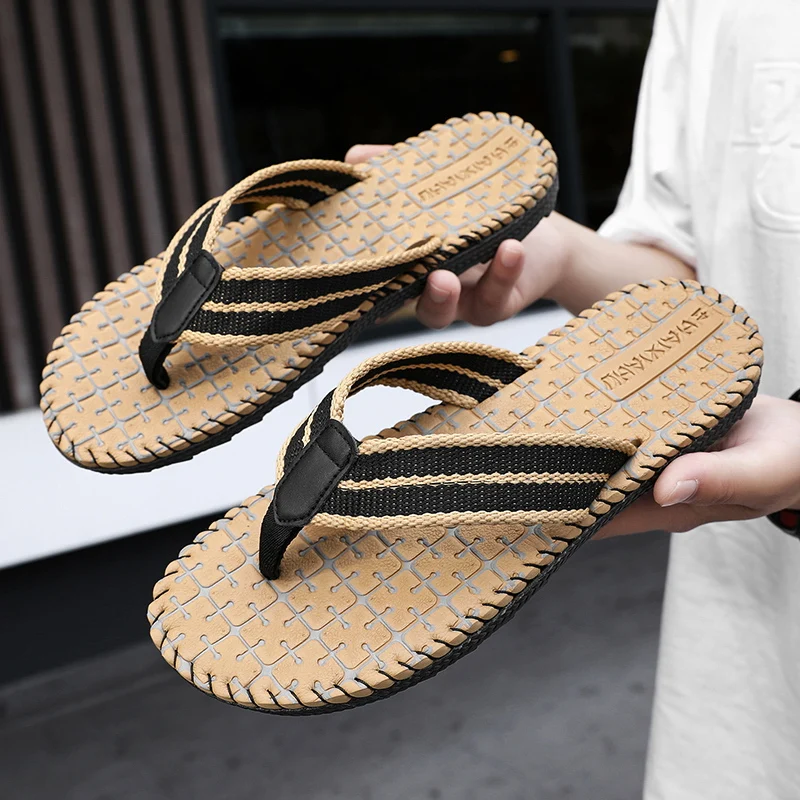 Klapki Męskie letnie antypoślizgowe sandały Casual Clip-on Trend Lekkie buty plażowe Kapcie Klapki Męskie letnie antypoślizgowe sandały Casual Clip-on Trend Lekkie buty plażowe Kapcie