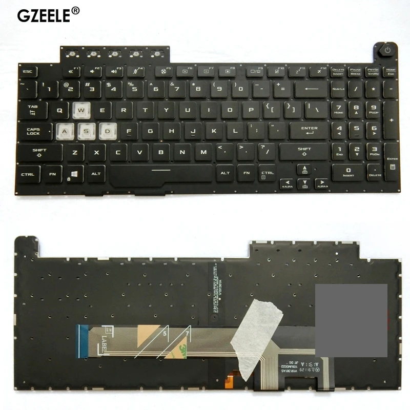 Klawiatura US dla ASUS TUF Gaming A15 FA506 FA506iu FA506iv Fa506ii TUF A17 FA706 Fa706ii FA706iu FX506 FX506L… Klawiatura US dla ASUS TUF Gaming A15 FA506 FA506iu FA506iv Fa506ii TUF A17 FA706 Fa706ii FA706iu FX506 FX506L…