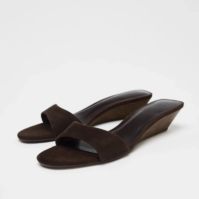 Kobiety eleganckie Retro klapki na lato muły sandały na koturnie kapcie z wystającym palcem wysokie obcasy… Kobiety eleganckie Retro klapki na lato muły sandały na koturnie kapcie z wystającym palcem wysokie obcasy…