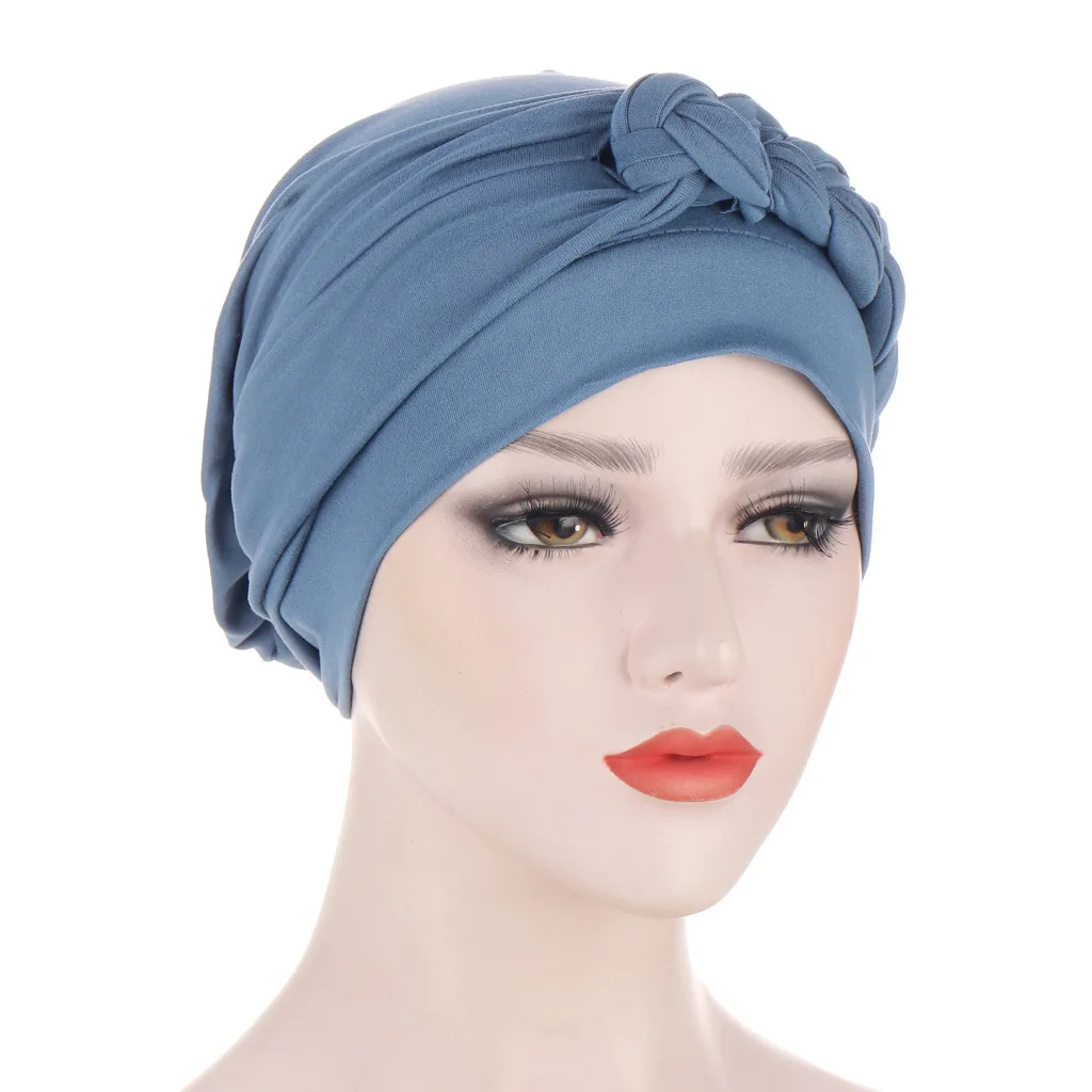 Kobiety Lady muzułmański warkocz głowa turban okładka rak chemo islamska arabska czapka kapelusz wypadanie… Kobiety Lady muzułmański warkocz głowa turban okładka rak chemo islamska arabska czapka kapelusz wypadanie…