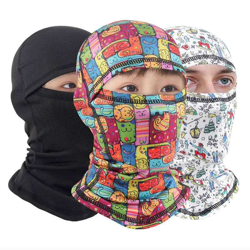Kominiarka dla dzieci i dorosłych Winter Warm Fleece Windproof narciarstwo kolarstwo czapka kominiarka kaptur…