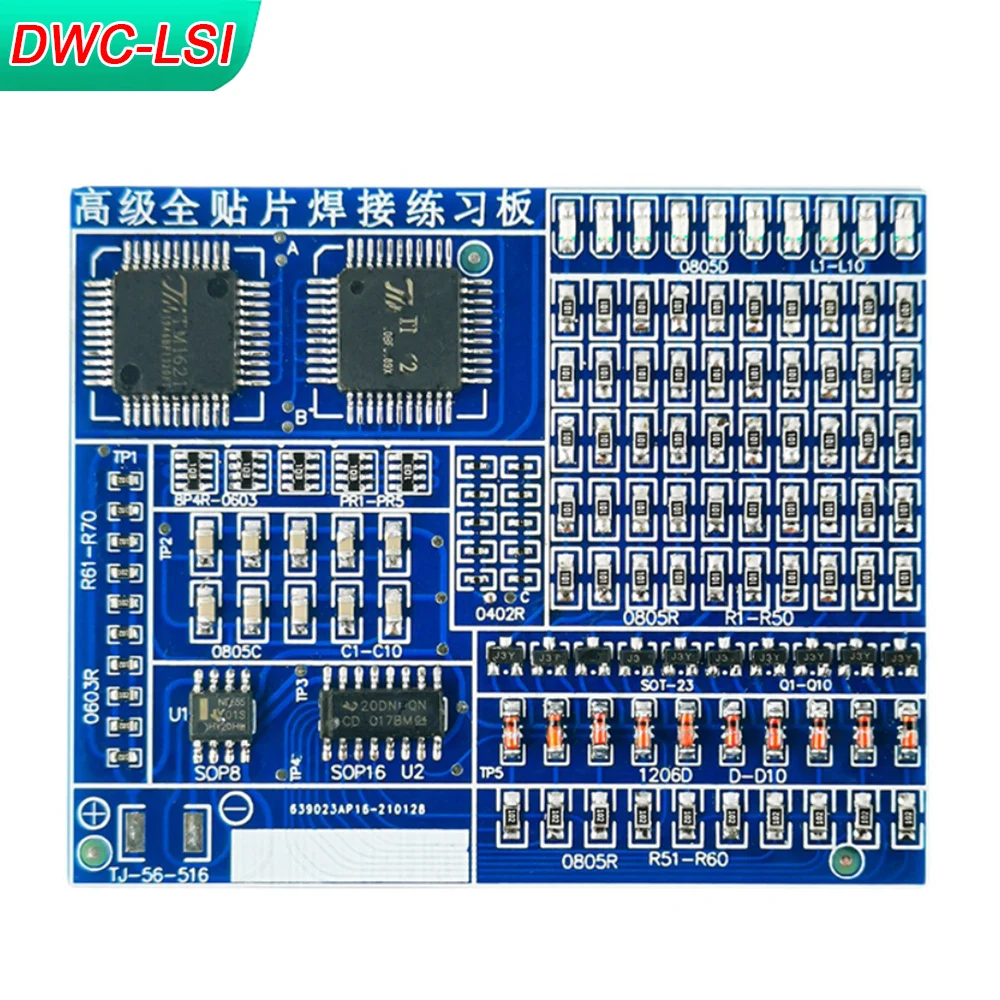 Komponenty SMD/SMT Płytka do ćwiczeń lutowniczych Zestawy projektów elektronicznych Zestaw do lutowania DIY… Komponenty SMD/SMT Płytka do ćwiczeń lutowniczych Zestawy projektów elektronicznych Zestaw do lutowania DIY…