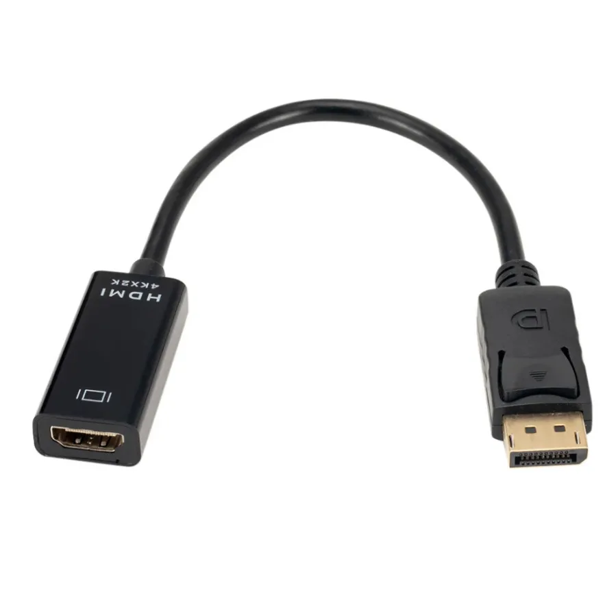 Konwerter adaptera DP na HDMI 4K 1080P męski na żeński DisplayPort na HDMI-kompatybilny kabel adaptera wideo i… Konwerter adaptera DP na HDMI 4K 1080P męski na żeński DisplayPort na HDMI-kompatybilny kabel adaptera wideo i…