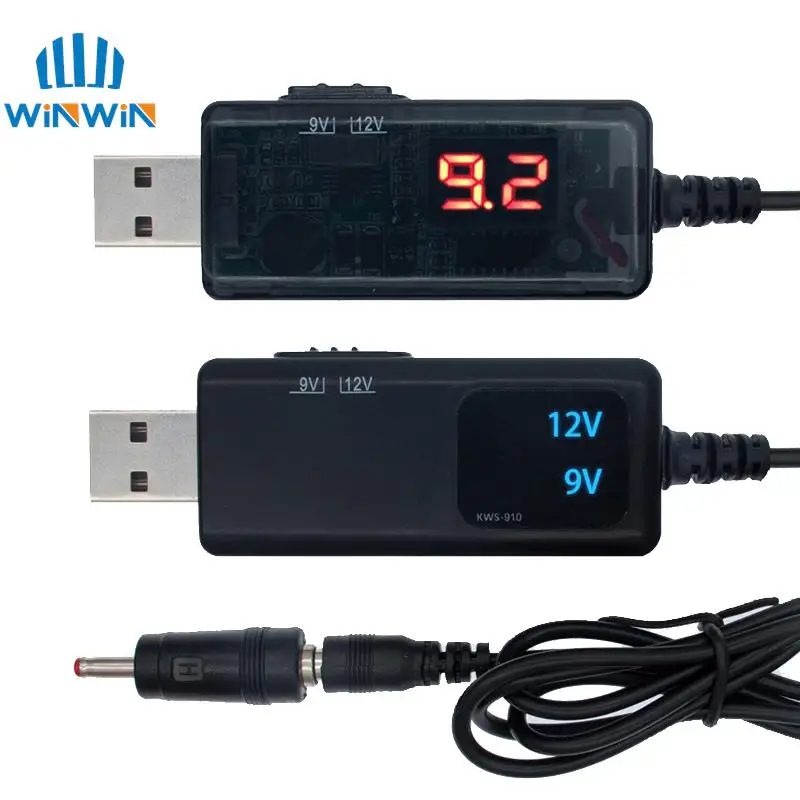 Konwerter USB Boost DC 5V do 9V 12V Kabel konwertera USB Step-up + złącze 3,5×1,35mm do… Konwerter USB Boost DC 5V do 9V 12V Kabel konwertera USB Step-up + złącze 3,5×1,35mm do…