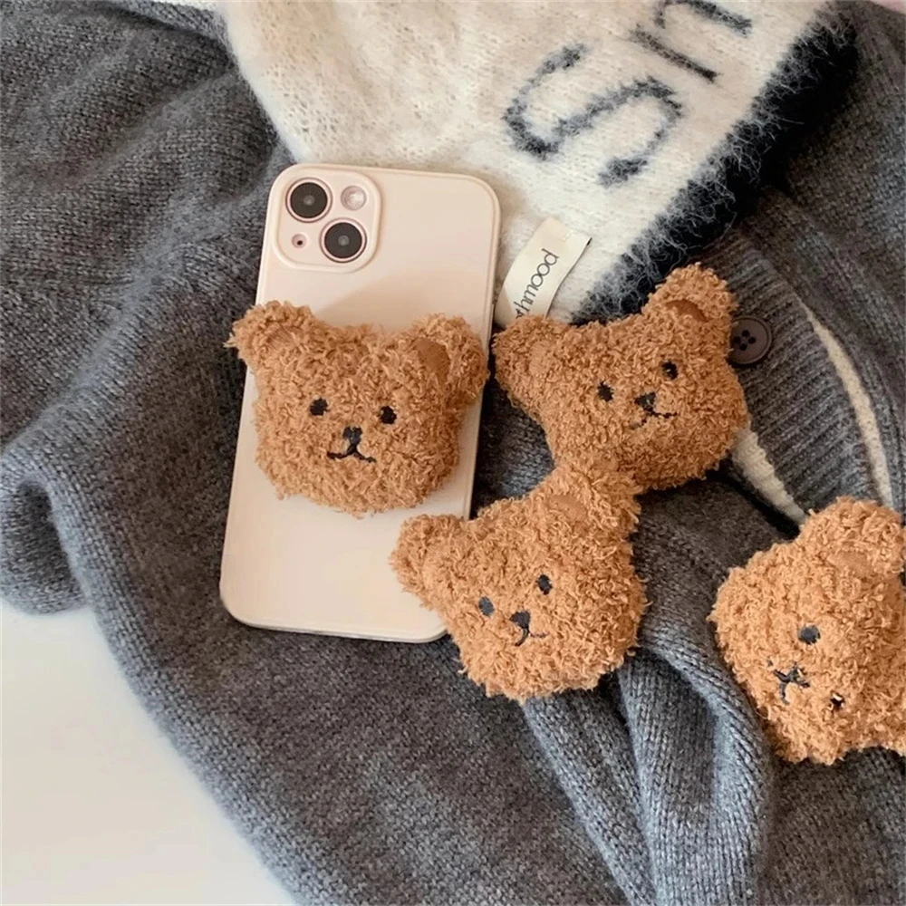 Korea 3D Cute Warm Plush Bear For Magsafe Magnetic Phone Griptok Grip Tok Stand For iPhone Wireless Charging… Korea 3D Cute Warm Plush Bear For Magsafe Magnetic Phone Griptok Grip Tok Stand For iPhone Wireless Charging…