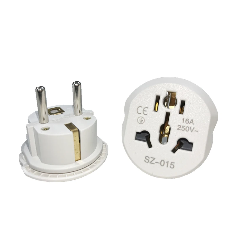 Korea UE Adapter wtyczki 16A 250V Adapter podróżny Konwerter 2 okrągłe gniazdo Wysokiej jakości uniwersalne… Korea UE Adapter wtyczki 16A 250V Adapter podróżny Konwerter 2 okrągłe gniazdo Wysokiej jakości uniwersalne…
