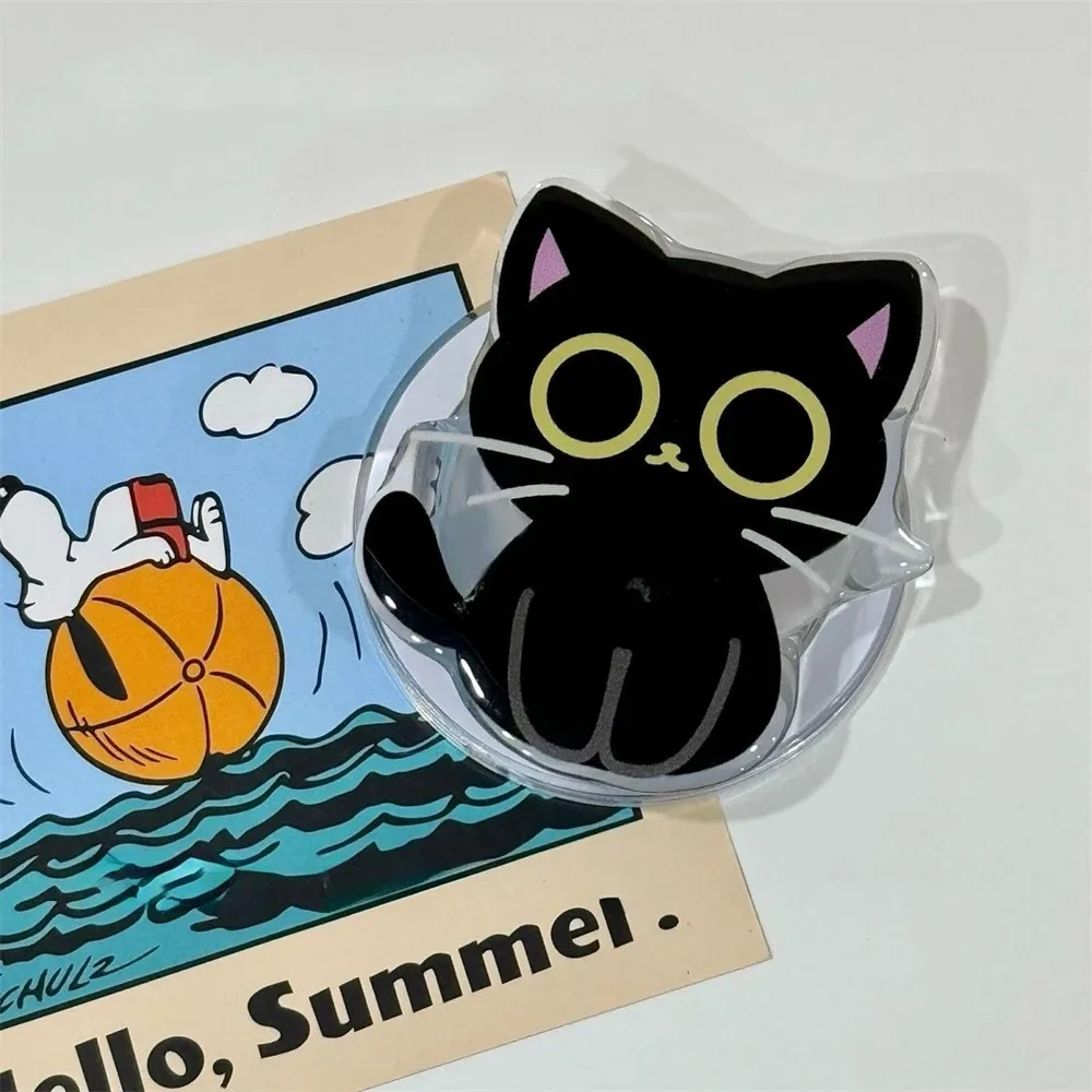 Koreański uchwyt magnetyczny Cartoon Cute Black Cat Grip Tok Griptok Phone Stand Holder Support dla IPhone dla… Koreański uchwyt magnetyczny Cartoon Cute Black Cat Grip Tok Griptok Phone Stand Holder Support dla IPhone dla…