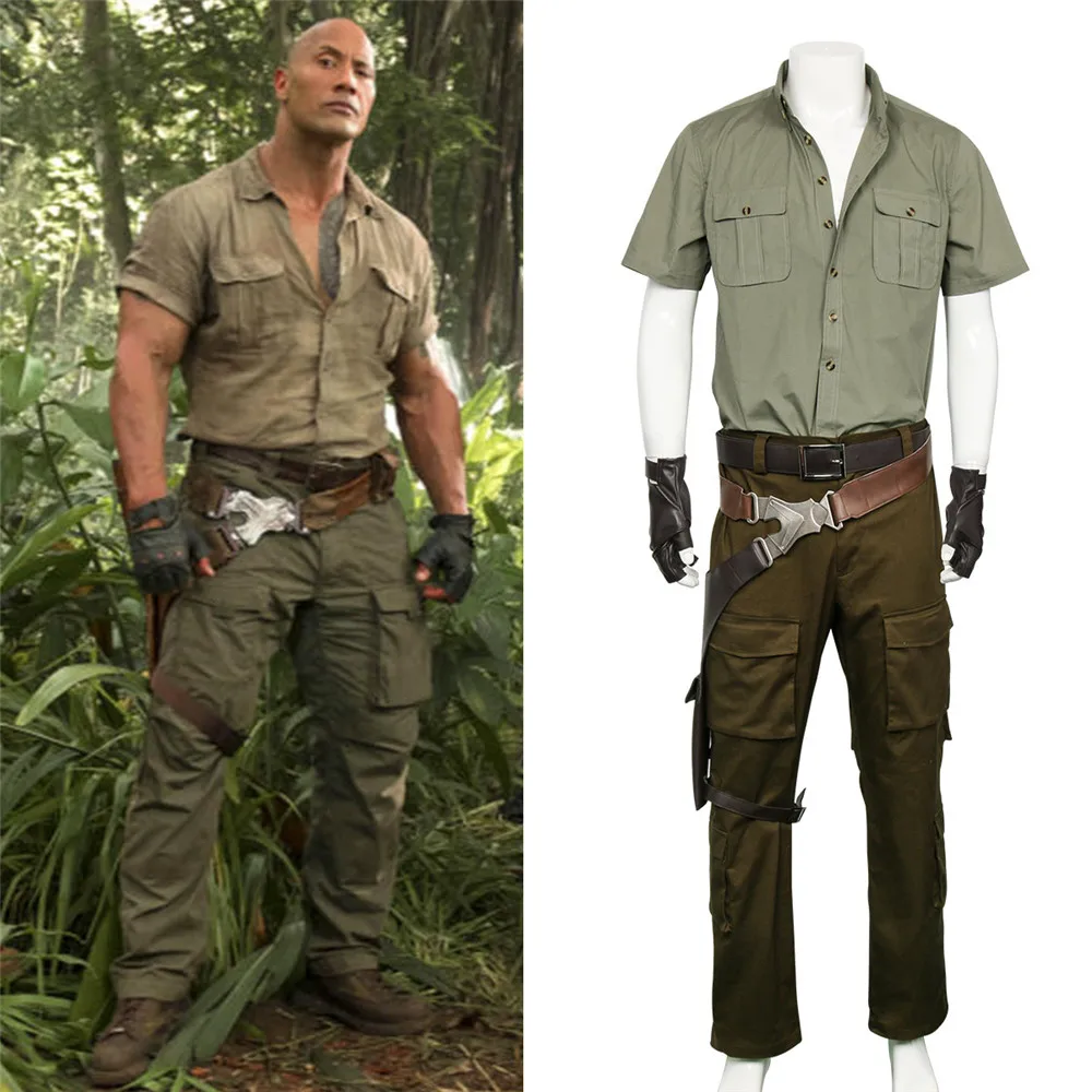 Kostium Cosplay Spencera z filmu Jumanji: Witaj w dżungli, przebranie na Halloween, gra fabularna, kostium dla…