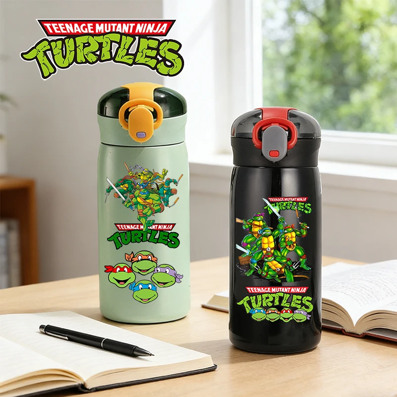 Kubek termiczny ze stali nierdzewnej 460ml Wojownicze Żółwie Ninja dla nastolatków, bidon dla chłopców… Kubek termiczny ze stali nierdzewnej 460ml Wojownicze Żółwie Ninja dla nastolatków, bidon dla chłopców…