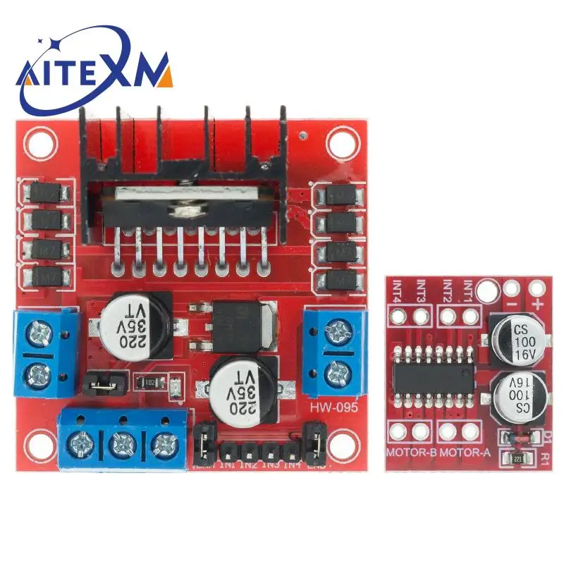L298N Moduł sterownika silnika DC L298N Silnik krokowy Inteligentny robot samochodowy Płytka prototypowa…