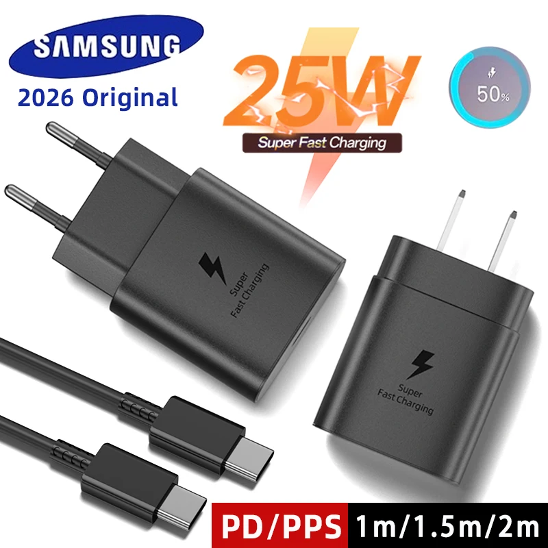 Ładowarka SAMSUNG 25W Super Fast Charge Adapter Kabel USB-C do telefonów Galaxy S20 S21 S22 S23 S24 S25Ultra… Ładowarka SAMSUNG 25W Super Fast Charge Adapter Kabel USB-C do telefonów Galaxy S20 S21 S22 S23 S24 S25Ultra…