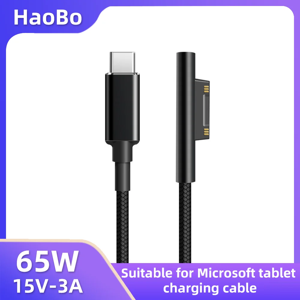 Ładowarka sieciowa 15 V 3 A typu C Kabel USB C PD do ładowania Microsoft Surface Pro 8/7/6/5/4/3 Laptop Book… Ładowarka sieciowa 15 V 3 A typu C Kabel USB C PD do ładowania Microsoft Surface Pro 8/7/6/5/4/3 Laptop Book…