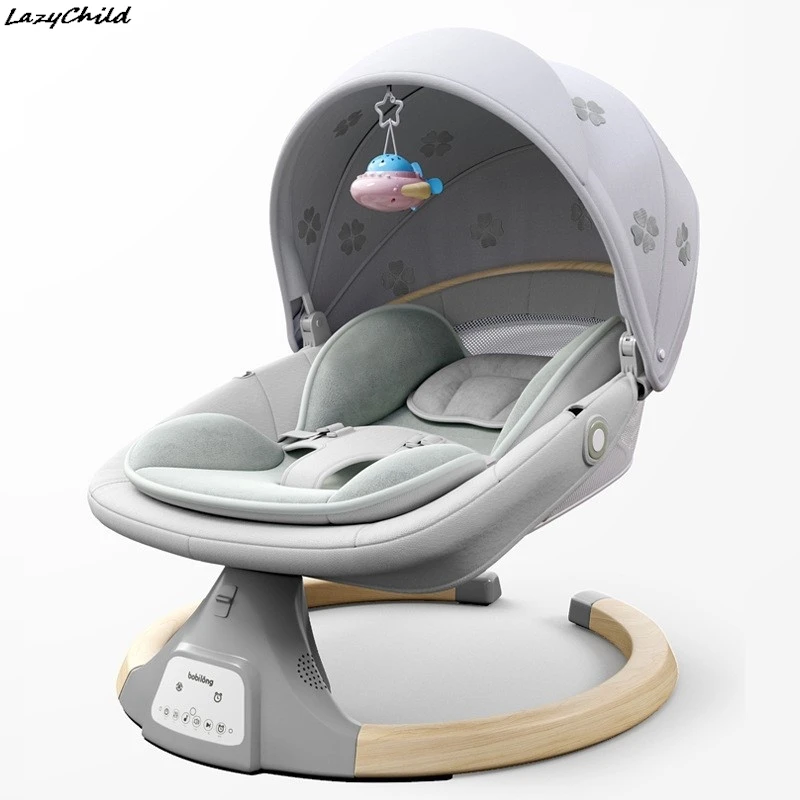 LAZYCHILD Fotel bujany dla dziecka Kołysanka dla dziecka Fotel wypoczynkowy dla dziecka Noworodek Łóżko bujane…