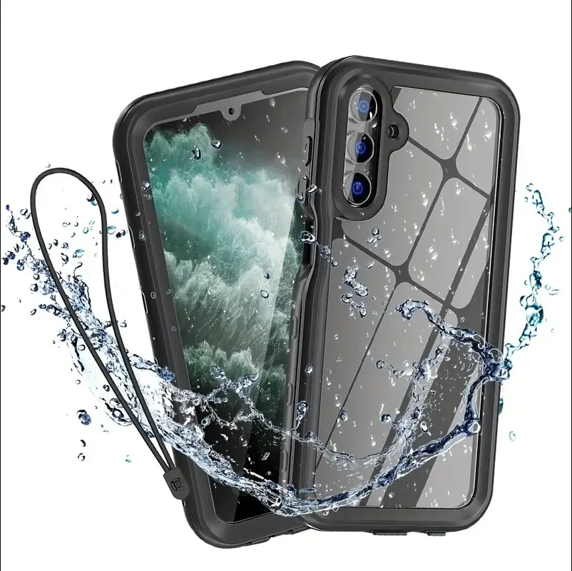 Lekkie, przezroczyste, wytrzymałe, odporne na upadki, wodoszczelne etui IP68 do Samsung Galaxy A16 A55 A14 A54…