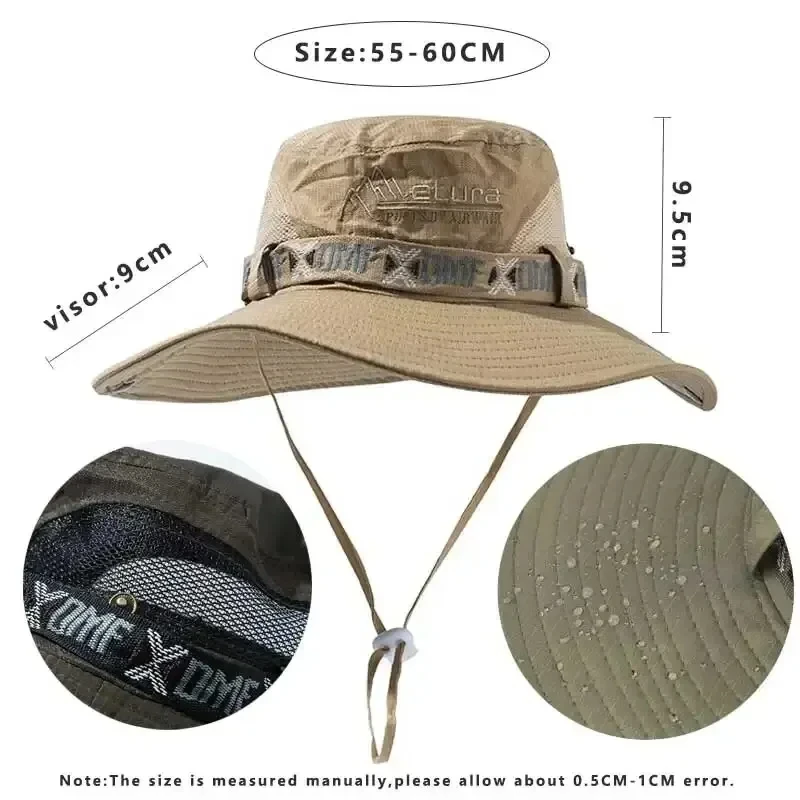 Letni męski kapelusz typu bucket z szerokim rondem, chroniący przed promieniowaniem UV, w stylu panama, z… Letni męski kapelusz typu bucket z szerokim rondem, chroniący przed promieniowaniem UV, w stylu panama, z…