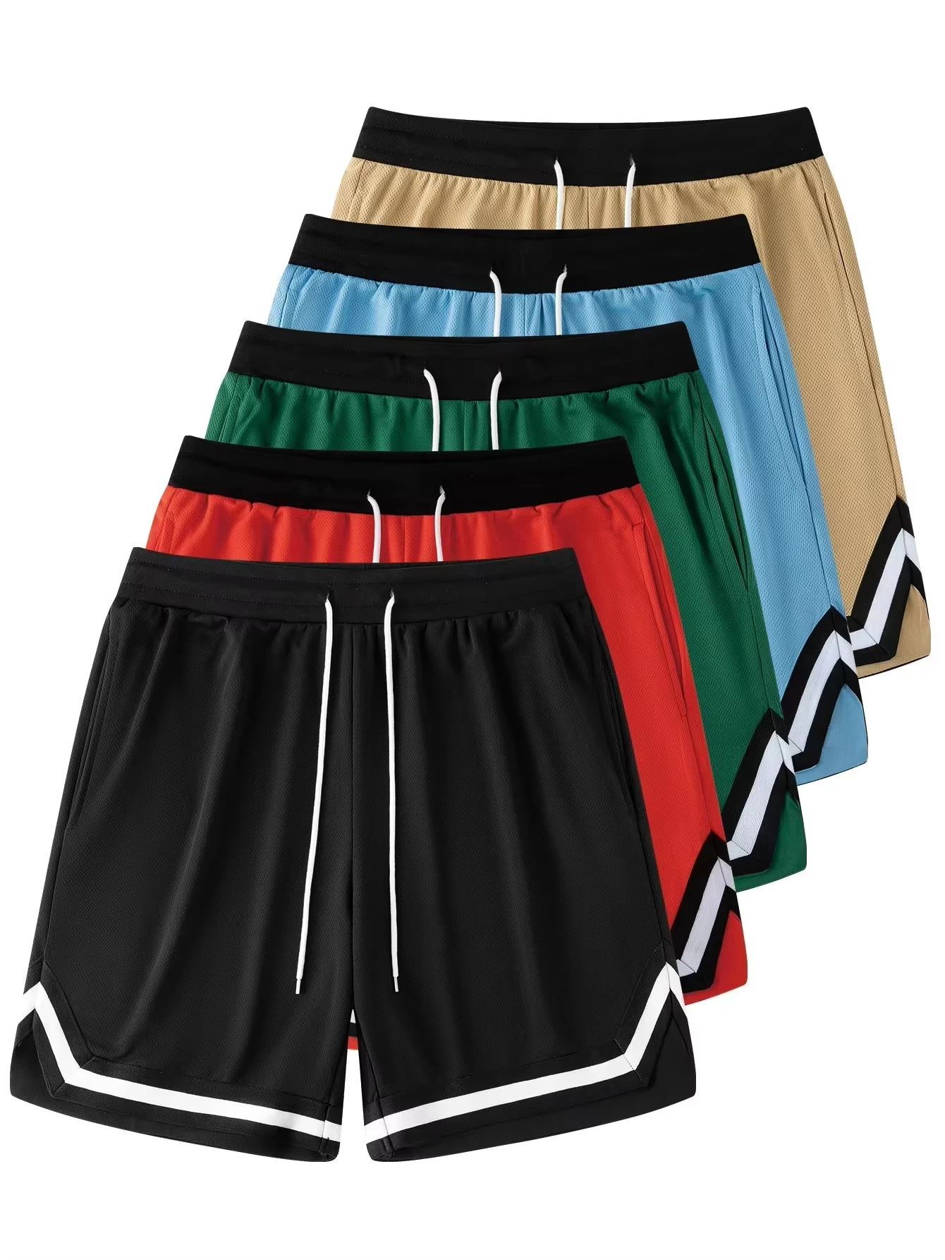 Letnia moda męska, sportowe szorty fitness, męskie spodenki do koszykówki, treningowe, do biegania, luźne… Letnia moda męska, sportowe szorty fitness, męskie spodenki do koszykówki, treningowe, do biegania, luźne…
